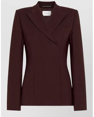 Sportmax Wool Tailored Jacket - Purple