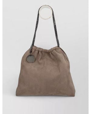 Stella McCartney Tote Bag Casual Chain Strap Lightweight Texture - Natural