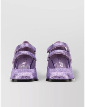 NODALETO Glitter Sandals - Purple