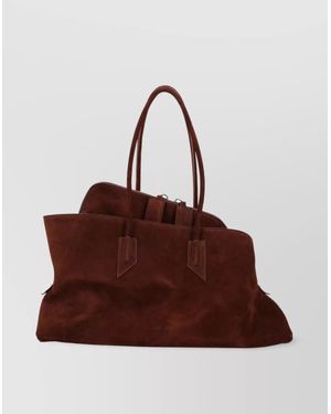 The Attico Suede Tote Bag - Brown