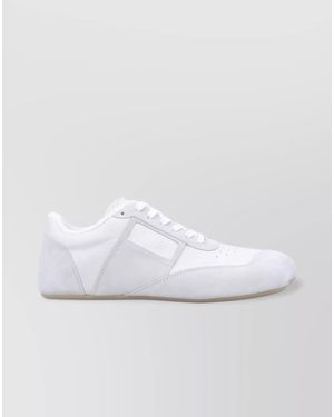 MM6 by Maison Margiela Leather Low-Top Trainers - White