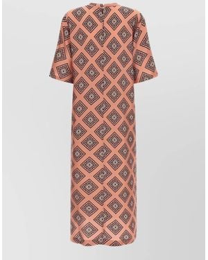 Alberto Biani Silk Midi Dress - Multicolour