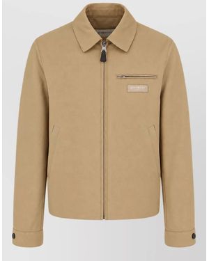 Givenchy Cotton Single Breasted Coat - Natural