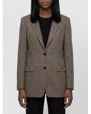 Tagliatore Bertha Single Breasted Prince Of Wales Jacket - Brown