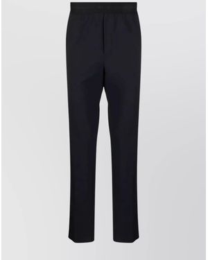 MSGM Virgin Wool Slim-Fit Trousers - Blue