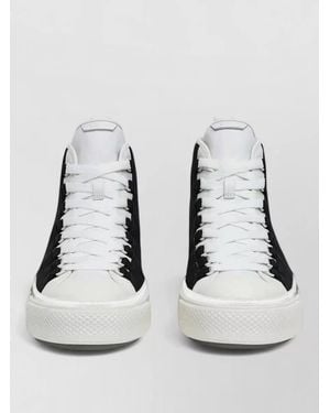 Amiri Logo-Embroidered High-Top Sneakers - White