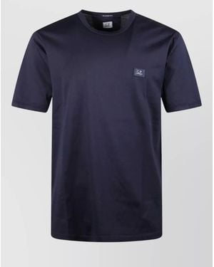 C.P. Company Crew Neck Short Sleeve Jersey T-Shirt - Blue