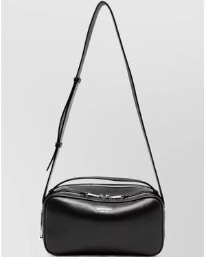 Emporio Armani Leather Shoulder Bag - Black