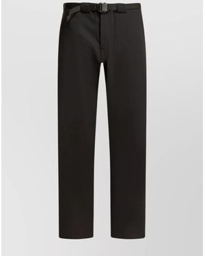 GR10K Belted Straight-Leg Pants - Black