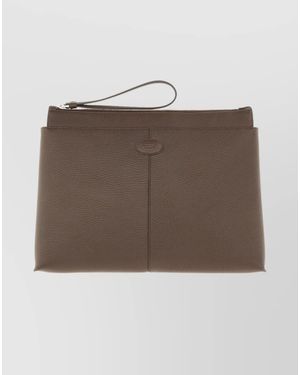 Tod's Leather Medium Document Holder - Brown