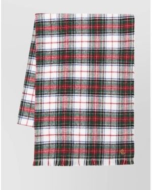 Ralph Lauren Tartan Pattern Scarf Gift Box Collection - White