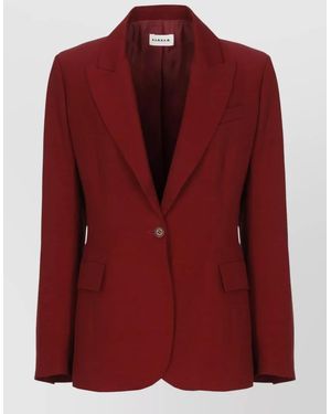 P.A.R.O.S.H. Single-Breasted Blazer - Red