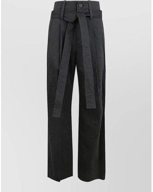 Issey Miyake Wide-Leg Pants - Black