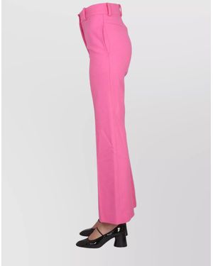 Patou Flared Tailored Trousers - Pink