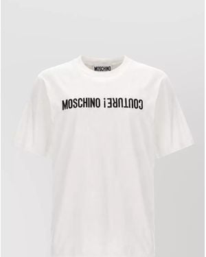 Moschino Cotton T-Shirt - Natural