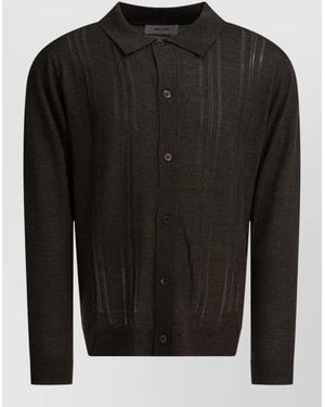 NN07 Thor Wool Blend Cardigan Long Sleeves - Black