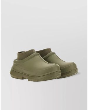 UGG Rubber Sock-Style Ankle Boots - Green
