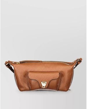 Coccinelle Leather Belt Bag - Brown