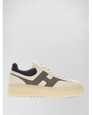 Hogan Nappa Leather H Stripes Lace Up Sneakers - Multicolor