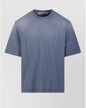 Golden Goose T Shirt Logo Patch Crew Neck - Blue