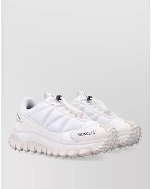 Moncler Leather Slip-On Sneakers - White