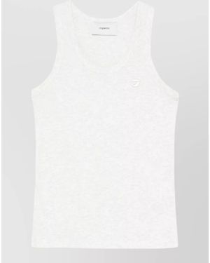 Coperni Scoop Neck Sleeveless Top - White