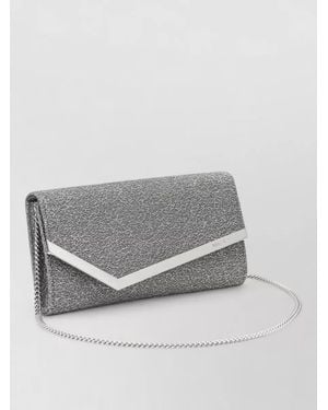 Jimmy Choo Emmie Fabric Clutch Bag - Gray