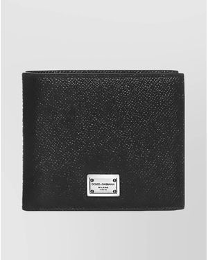 Dolce & Gabbana Leather Bifold Wallet - Black