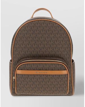 Michael Kors Bex Coated Canvas Backpack in Natural | Lyst