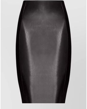 Wolford Faux-Leather High-Rise Midi Pencil Skirt - Black
