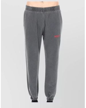 Represent Cotton Relaxed-Fit Cuffed Track Trousers - Grey