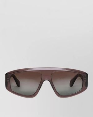 Alaïa Aviator Shield Square Mask Sunglasses - Grey