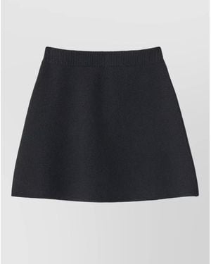 Lisa Yang Cashmere Knitted Flared Mini Skirt - Blue