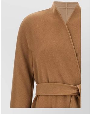 Max Mara Wool Reversible Coat - Brown
