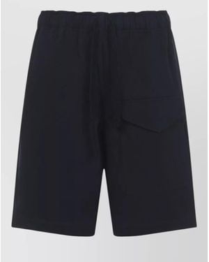 Studio Nicholson Ikaria Shorts Tailored Design Side Pocket - Blue