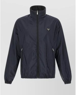 Prada Re Nylon Reversible Feather Jacket - Blue