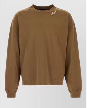 Amiri Cotton Oversized T-Shirt - Brown