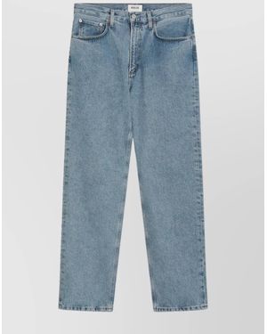 Agolde Regenerated Denim Pants With Front And Back Pockets - Blue