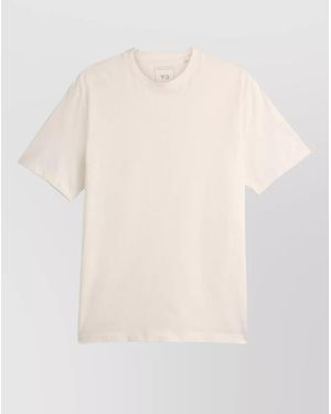 Y-3 Logo Cotton T-Shirt - White