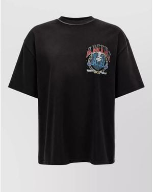 Amiri Crystal-Embellished Printed Cotton T-Shirt - Black