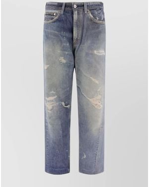 Our Legacy Denim Relaxed-Fit Wide-Leg Jeans - Blue