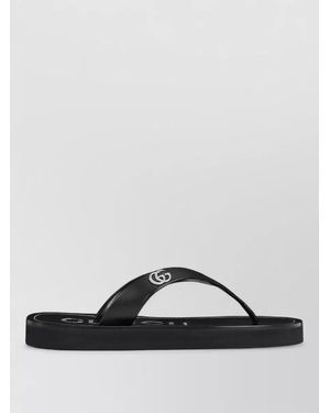 Gucci Sandals Double G Low Cut Flat Sole - Multicolour