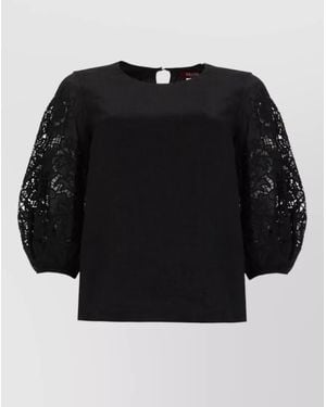 Max Mara Straight-Fit Blouse - Black