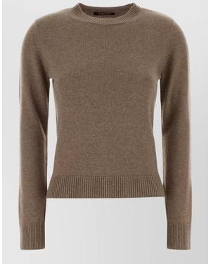 Max Mara Cashmere Wool Sweatshirt - Brown