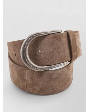 Brunello Cucinelli Suede Leather Belt - Brown