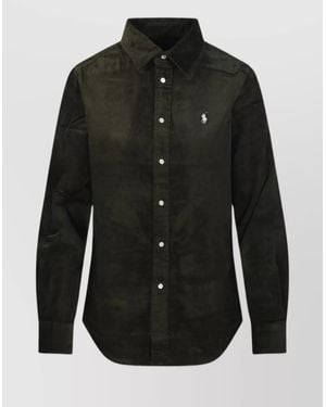 Ralph Lauren Collared Sporty Shirt Long Sleeves - Black