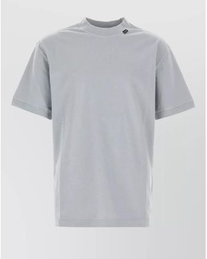 Prada Cotton Crew Neck Short Sleeve T Shirt - Grey