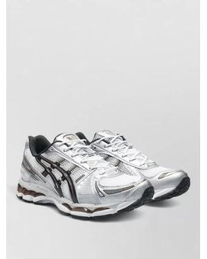 Asics Low Top Sneakers Mesh Upper Silk Nylon - Metallic