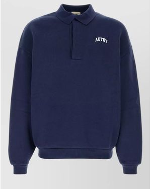 Autry Cotton Polo Shirt - Blue