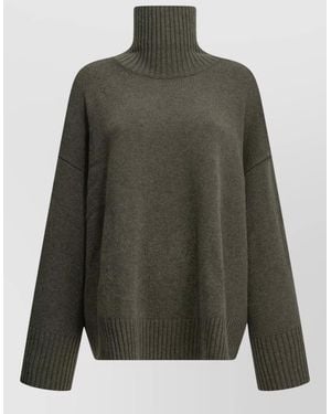 Soeur Merino Wool Turtleneck Sweater - Green